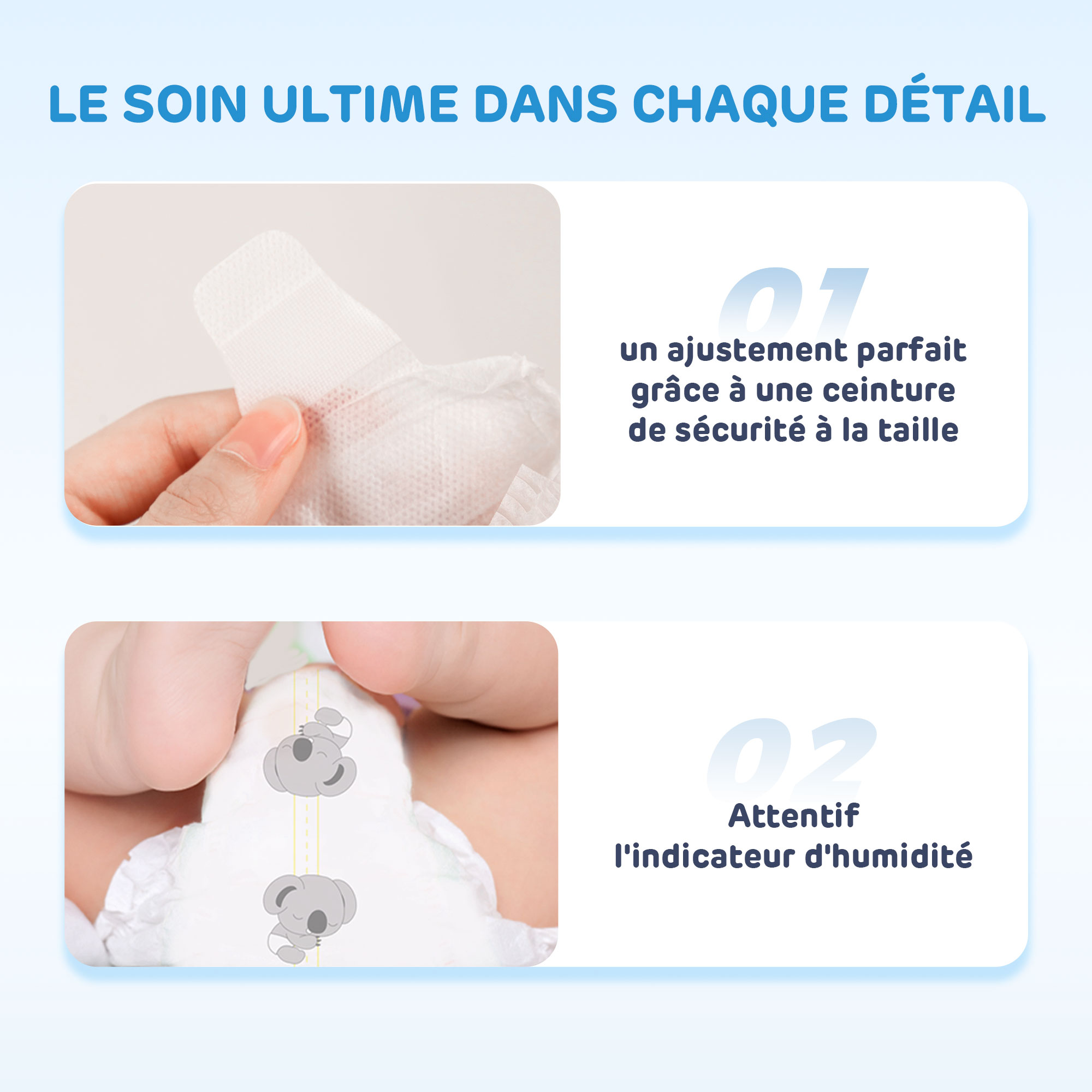 Couche pour Bébé 01 (Emballage grand）